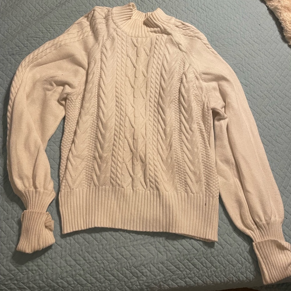 Do+be size L white chunky turtleneck